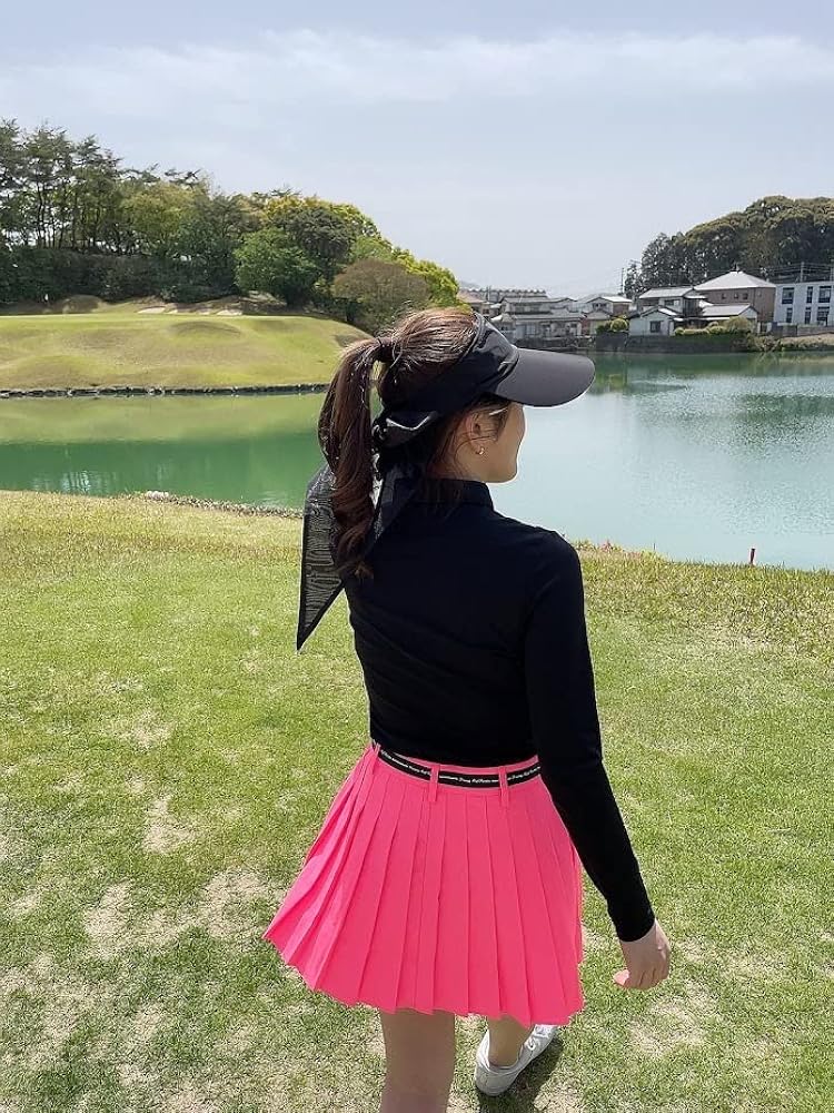 Amazon.co.jp: [AMIS GOLF] AMISGOLF 蛍光カラープリーツ