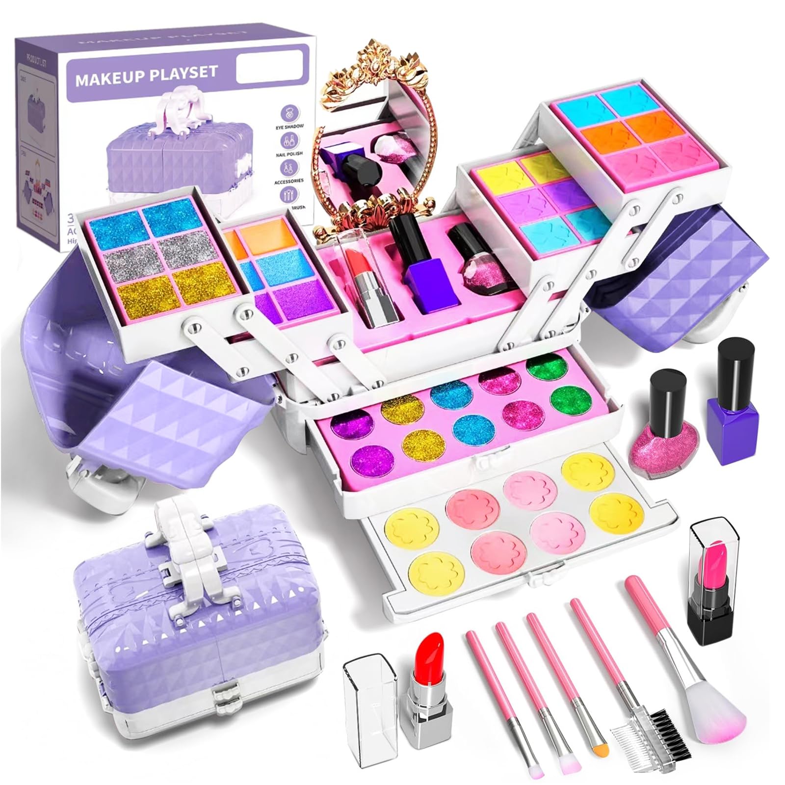 Amazon | Bobblyfun メイクセット おもちゃ キッズコスメセット お化粧