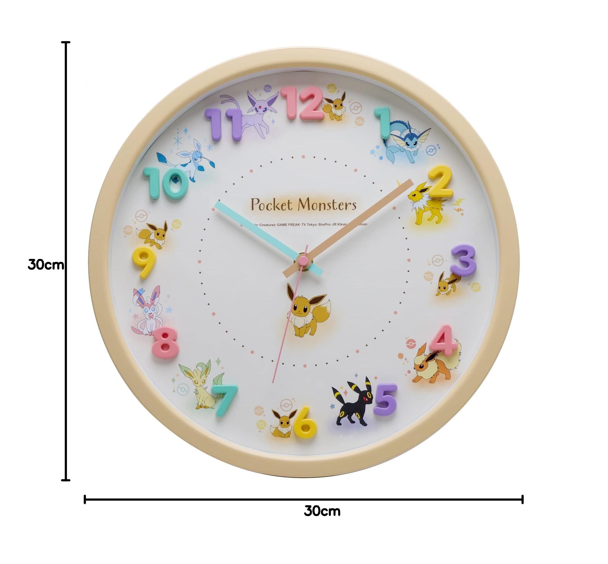 ポケモンだいすきクラブ アルセウスの掛け時計 ポケモンだいすきクラブ
