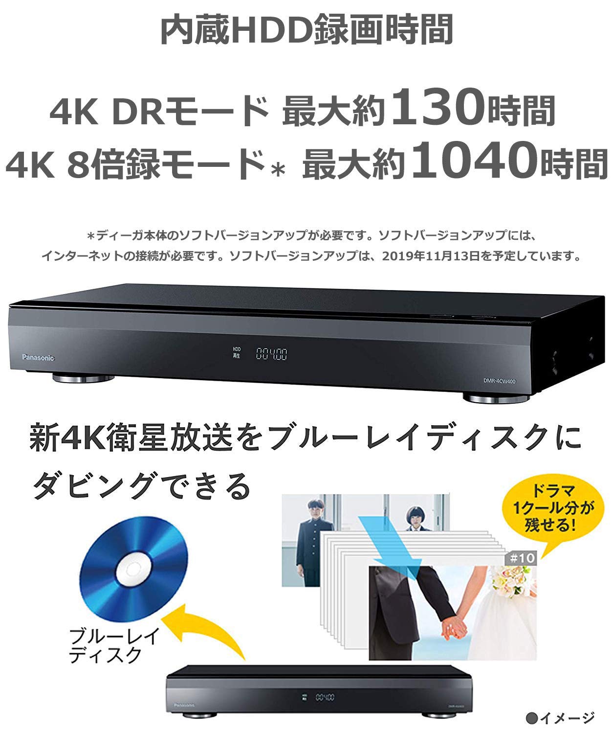 Amazon | パナソニック 2TB 3チューナー ブルーレイレコーダー 4K
