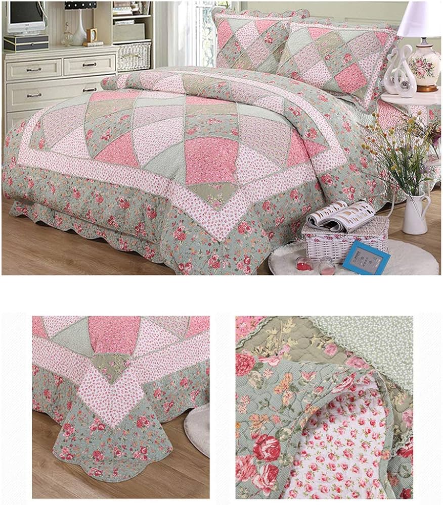 Amazon｜shamocamelベッドカバー キルティング布団カバー 230×250cm