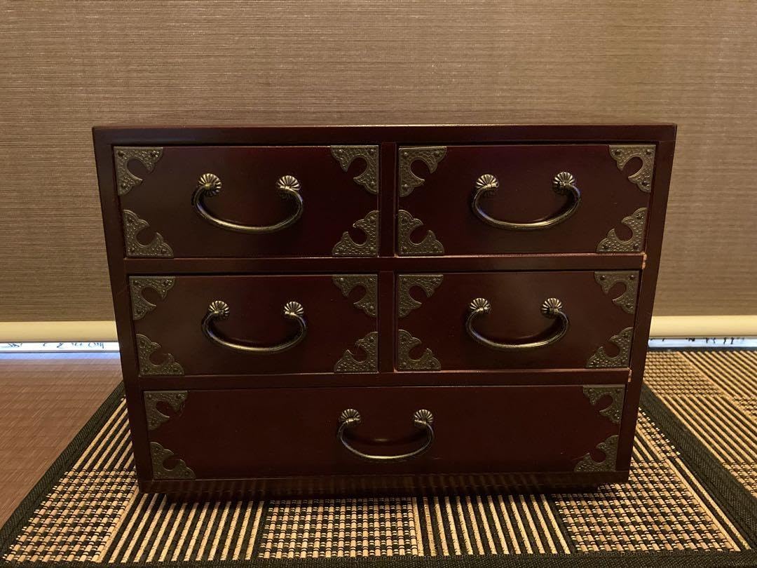 r*☆様 戦前戦後 旧家から出てきた小物入れ5個 チェスト ミニ箪笥 大正