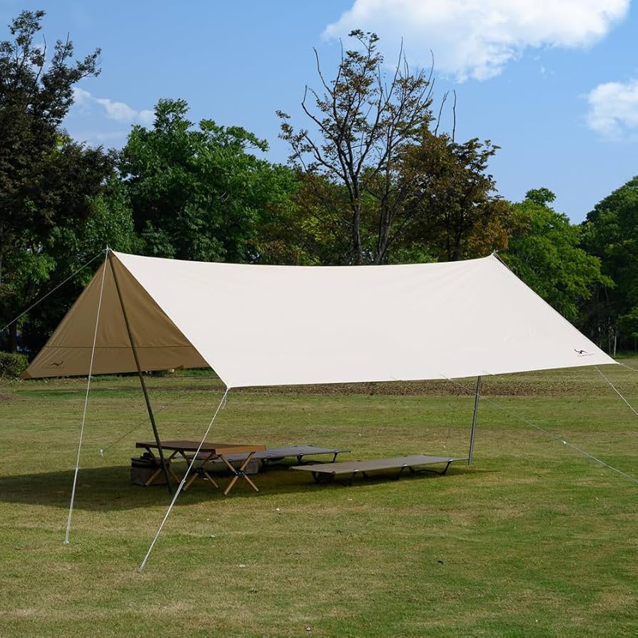 Amazon | MC トモウント タープ TC キャンプタープ 4*5m 天幕シェード