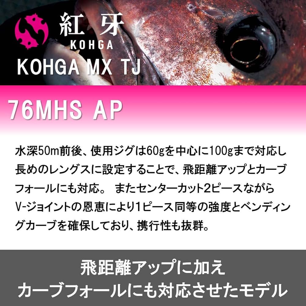 Amazon | ダイワ(DAIWA) タイジギングロッド 紅牙MX TJ 76MHS AP