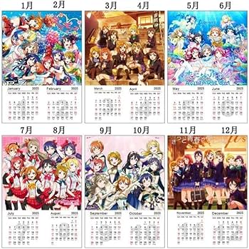 Amazon.co.jp: ラブライブ LoveLive 2025年 カレンダー 壁掛け 13