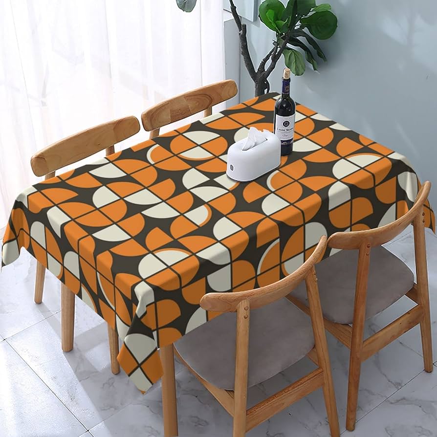 Amazon｜テーブルクロス 長方形 大判 ミッドセンチュリーモダンジオ