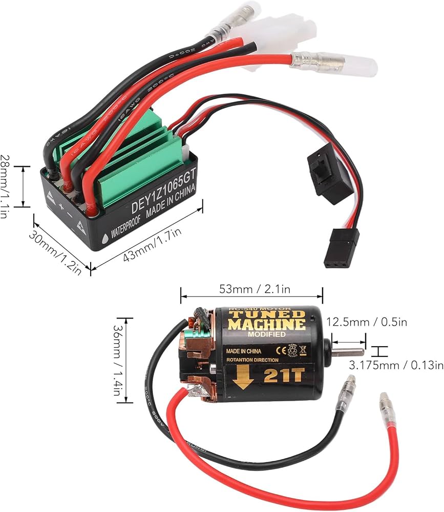 マッドバン VE T2 防水ESC ブラシレスモーターコンボ マッドバン VE T2