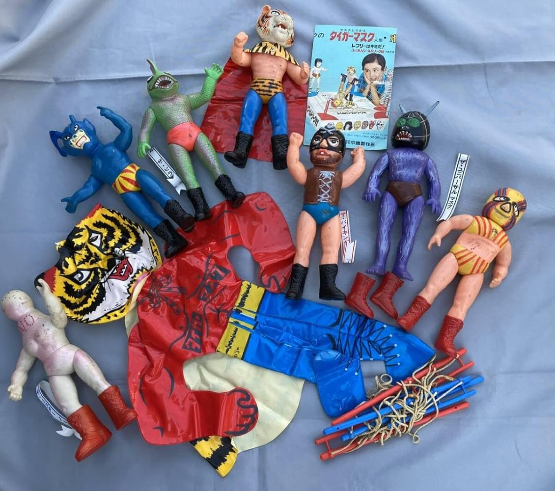 O-999】ジャンボヨーヨー 昭和レトロ 当時物 タイガーマスク アッコ