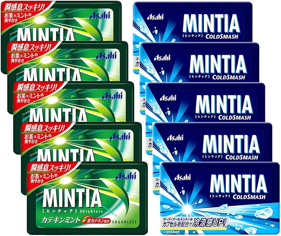 Amazon.com : Mintia Assortment 0.2oz 2Types × 5pcs Japanese Tablet