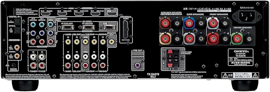 Amazon.co.jp: ONKYO 7.1ch対応AVセンター 最大出力160W×7 TX-SA578(B