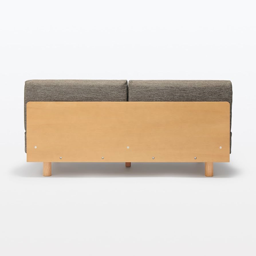 Amazon｜無印良品 ゆったり座れるアームレスソファ ブラウン 幅149