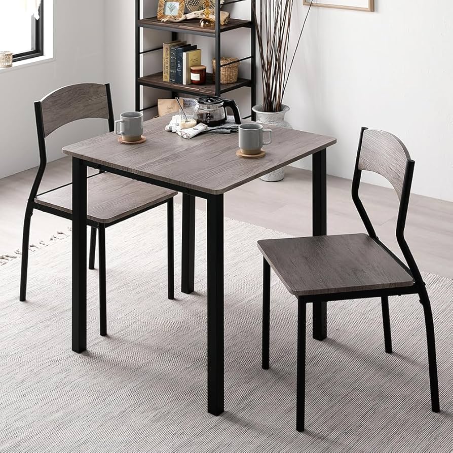 Amazon｜RASIK ダイニングテーブルセット 2人用 3点セット テーブル 1