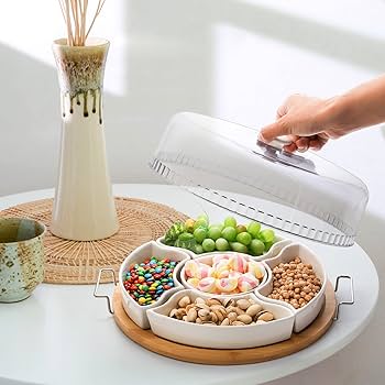 Amazon.com | yarlung Ceramic Divided Serving Dishes Platter with