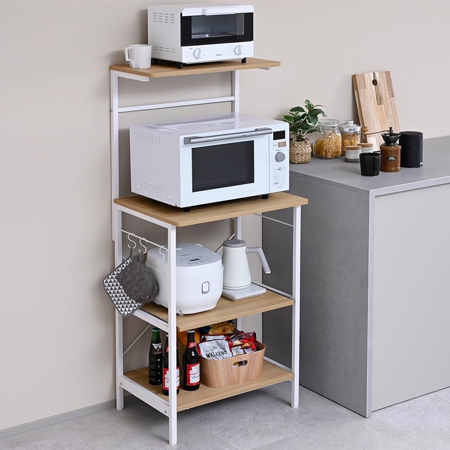 Amazon.co.jp: 山善(YAMAZEN) レンジラック 全体耐荷重71kg 幅57.5