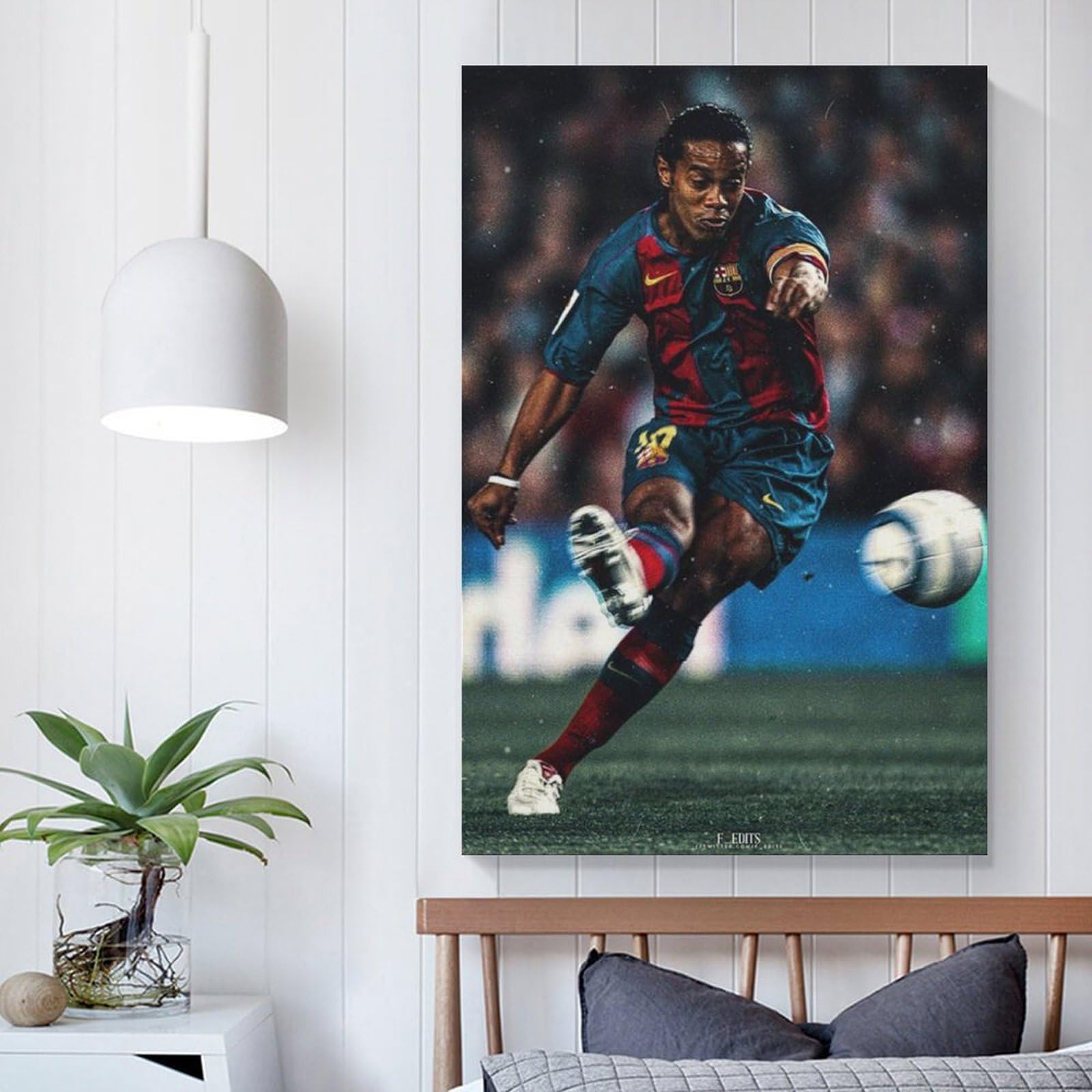 Amazon.co.jp: ロナウジーニョ写真画像サッカーアートパネルポスター