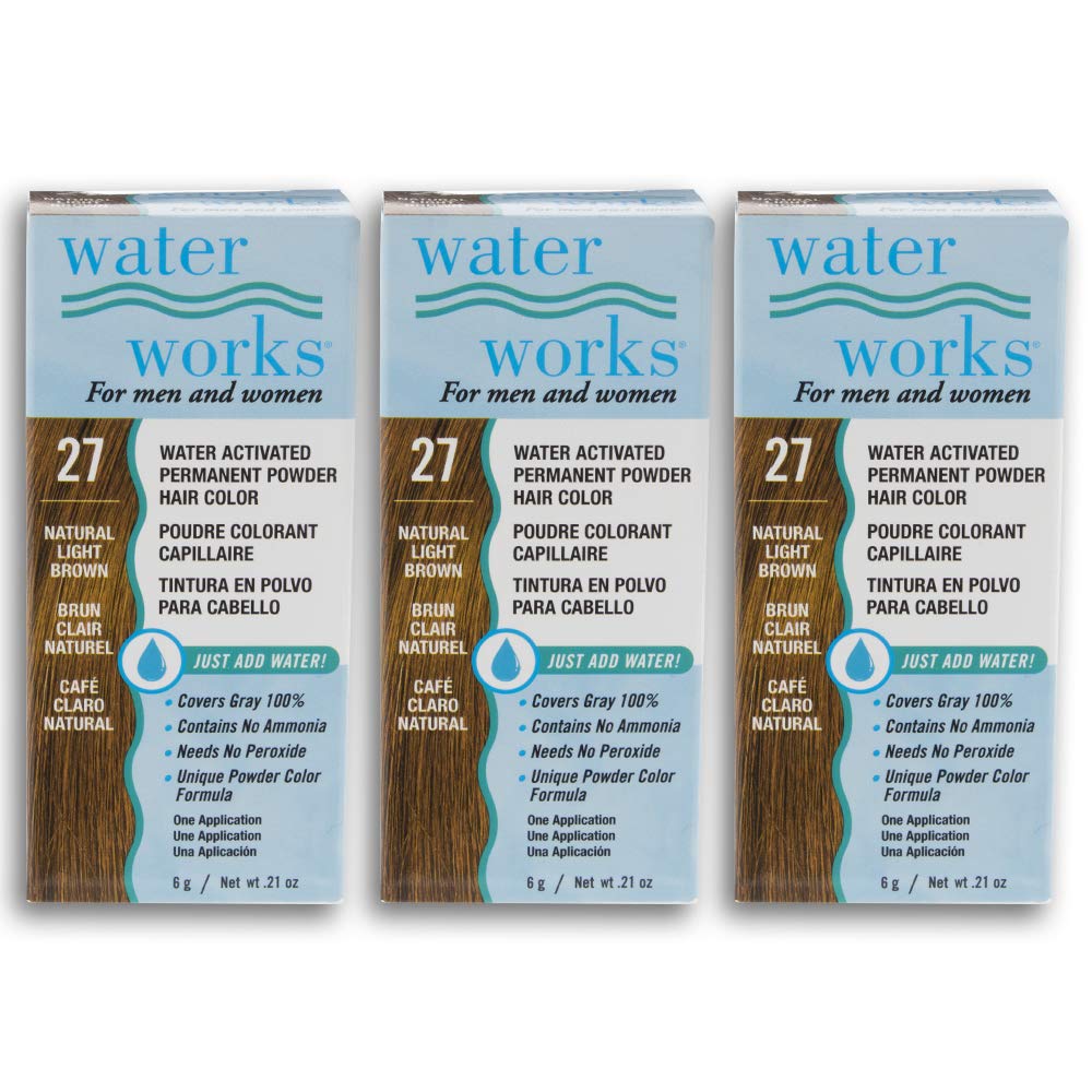 Amazon.com : Water Works Hair Color Powder, Light Brown