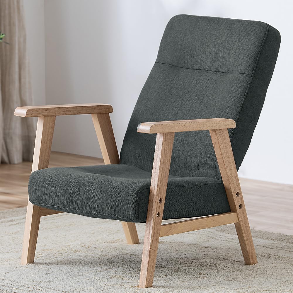 グレーレザーアームチェア イルカの灰色 グレーレザーアームチェア