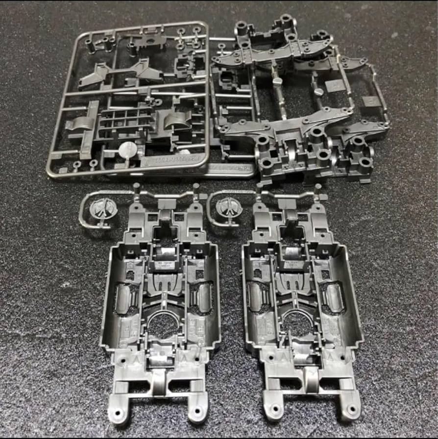 Amazon | タミヤ ミニ四駆 MSシャーシ シルバー 軽量センター 2セット 通販