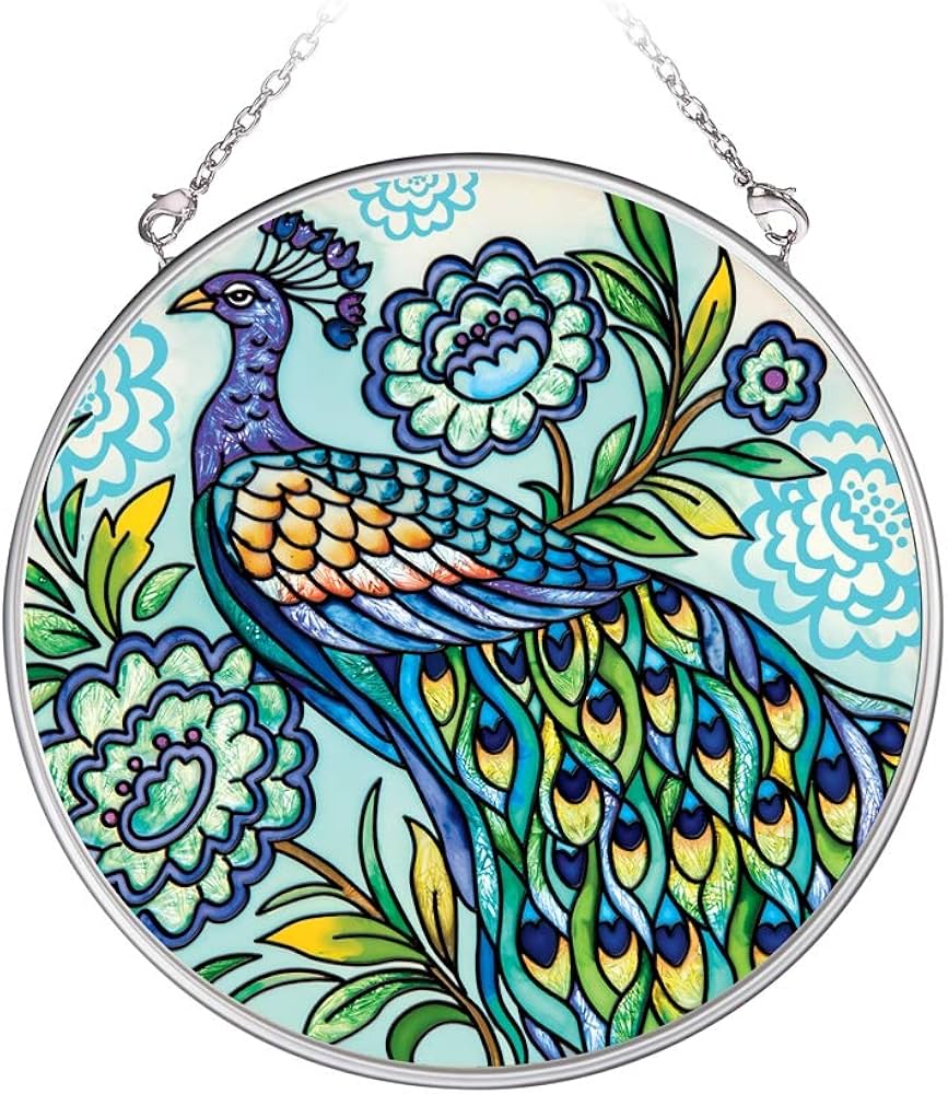 Amazon.co.jp: アミア スタジオ サンキャッチャー ステンドグラス風