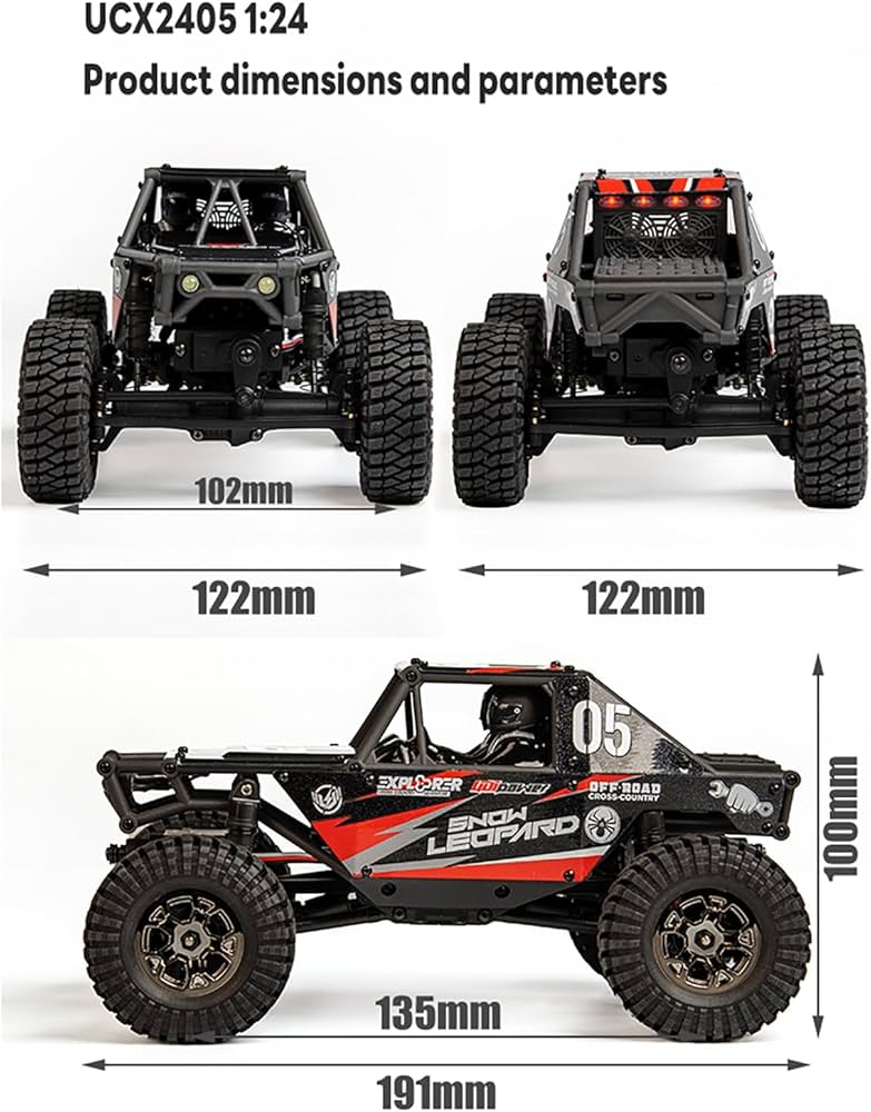 Amazon.com: wheelfun,1/24 4x4 UDI RC UCX2405PRO RC Rock Crawler
