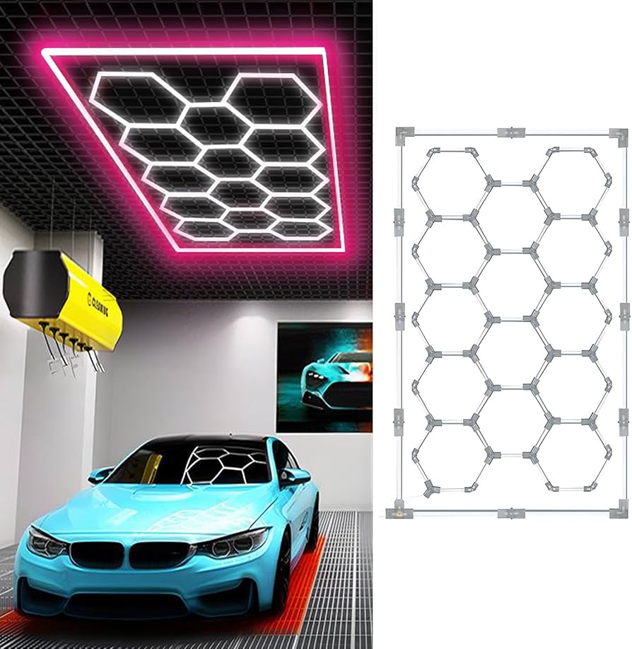 Amazon.co.jp : ガレージライト カラフルLED 洗車室 天井用 110V