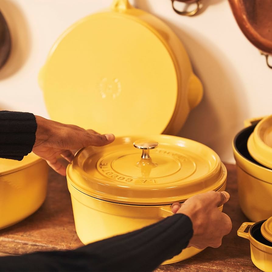 Amazon.com: Staub Cast Iron Round Cocotte, Dutch Oven, 5.5-quart