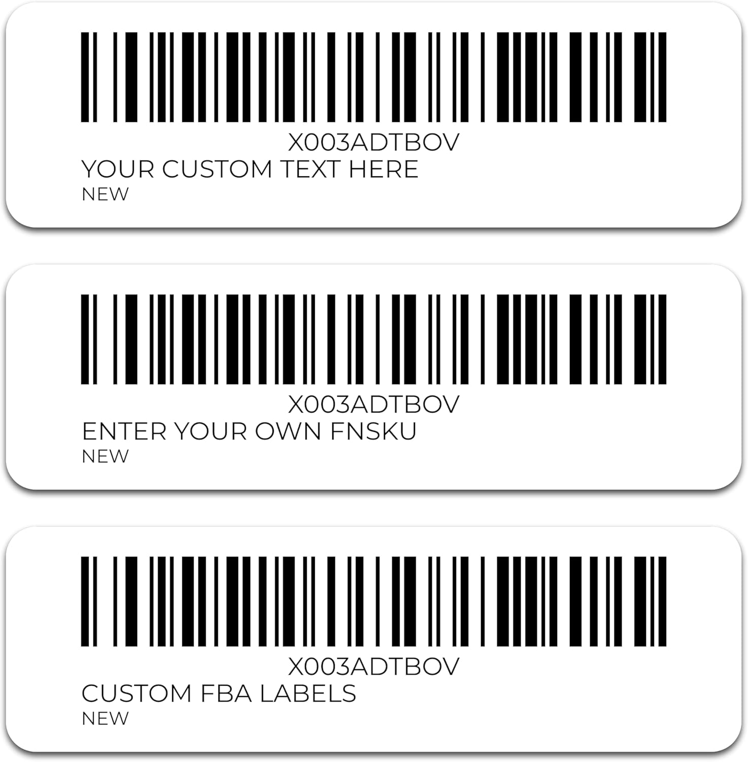 Barcode Labels Blank For Amazon FBA & Merchants - Print Your Own