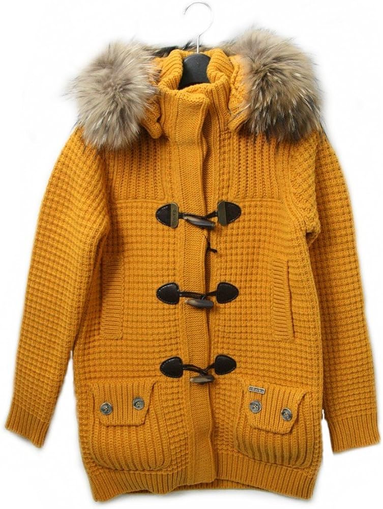 希少】✨美品✨Bark バーク ニットダッフルコート アウター イエロー