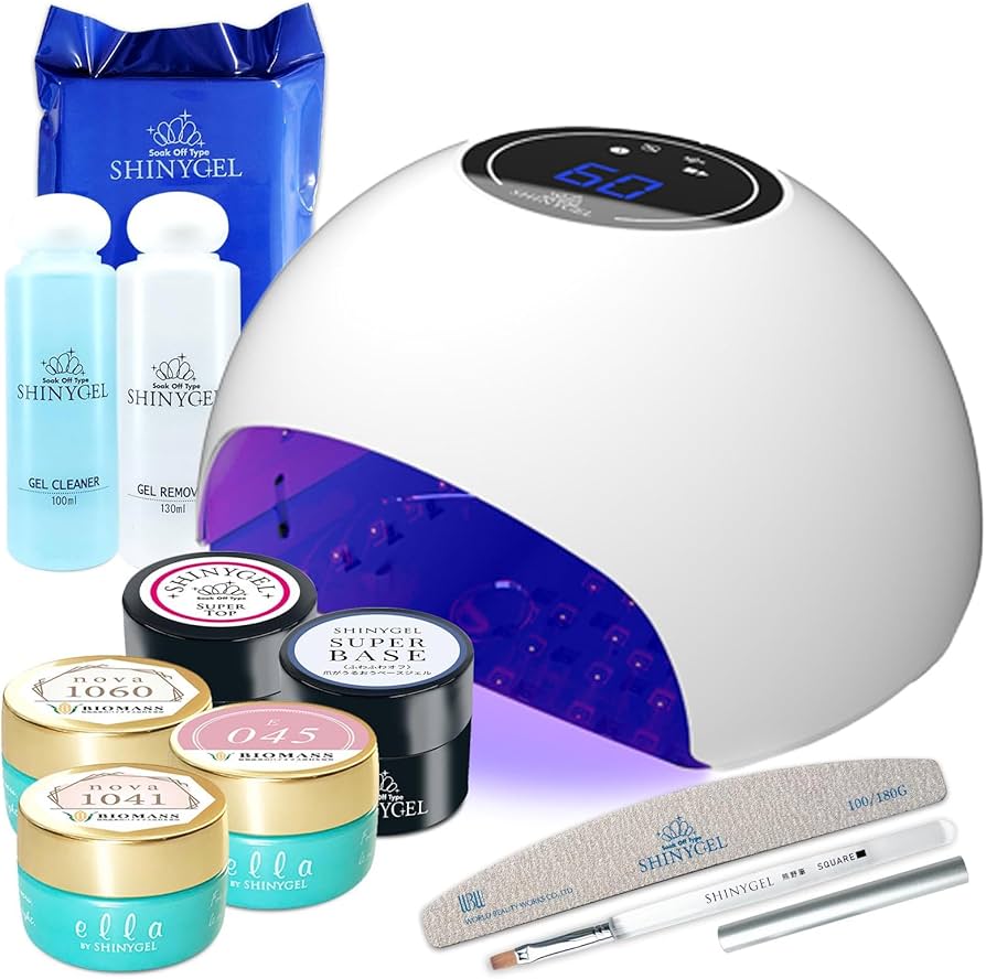 Amazon.co.jp：SHINYGEL シャイニージェル ネイルキット【18W LED