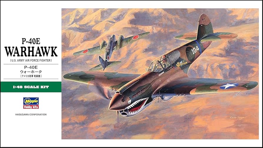 Amazon.com: Hasegawa 1/48 P-40E Warhawk : Arts, Crafts & Sewing