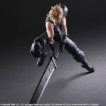 Amazon.com: Final Fantasy VII Remake Cloud Strife Play Arts Kai