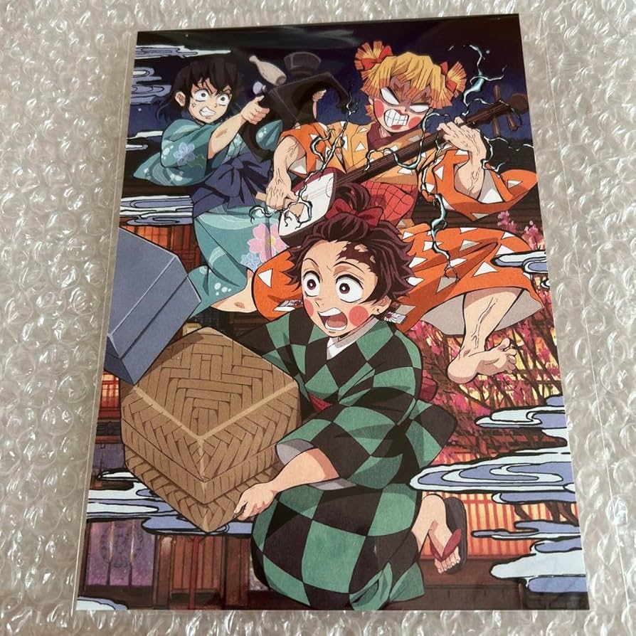 Amazon.co.jp: 鬼 滅 遊郭編 特典 スクラッチ 炭子 善子 猪子 : おもちゃ