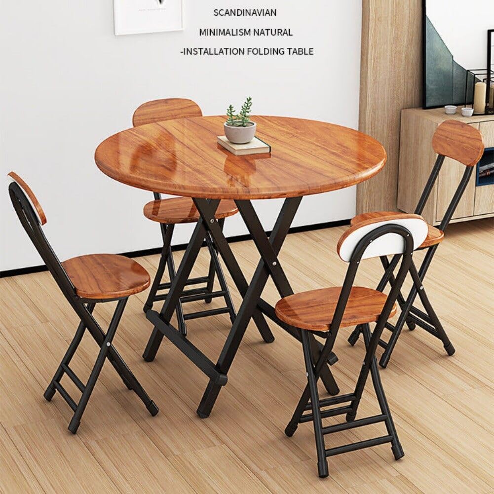 Amazon｜ダイニングテーブル 丸い 折りたたみ式 直径70cm*高さ75cm