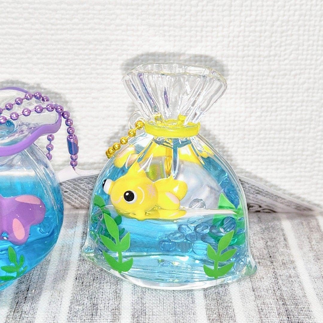 Amazon.co.jp: 金魚鉢 金魚すくい オイルチャーム キーホルダー でめ