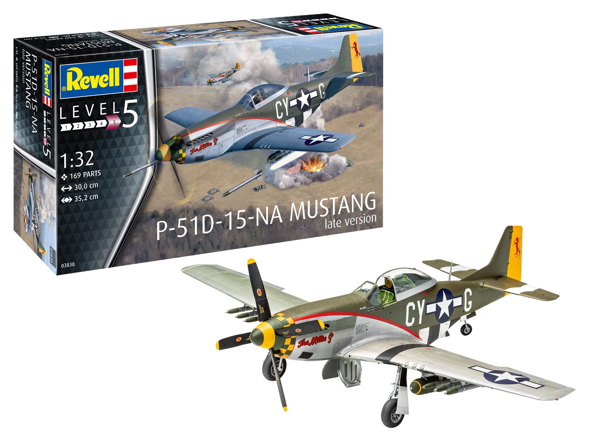 Amazon.com: Revell 03838 P-51D-15-NA Mustang Late Version 1:32