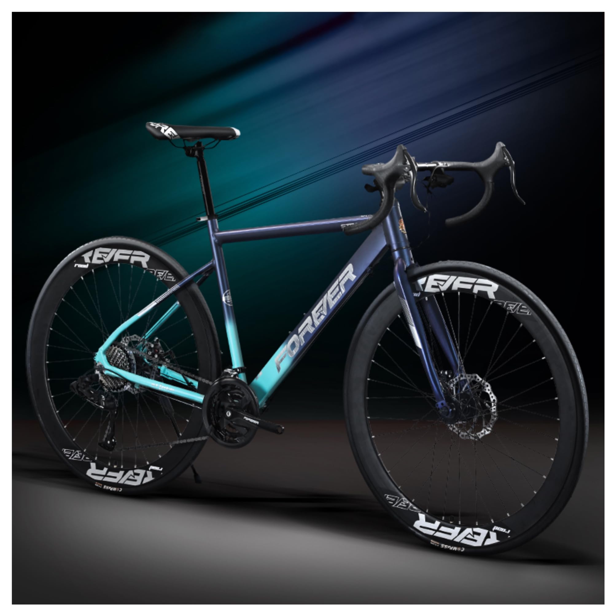 Amazon | エアロロードバイク アルミ 27 段変速 初心者 エアロバイク