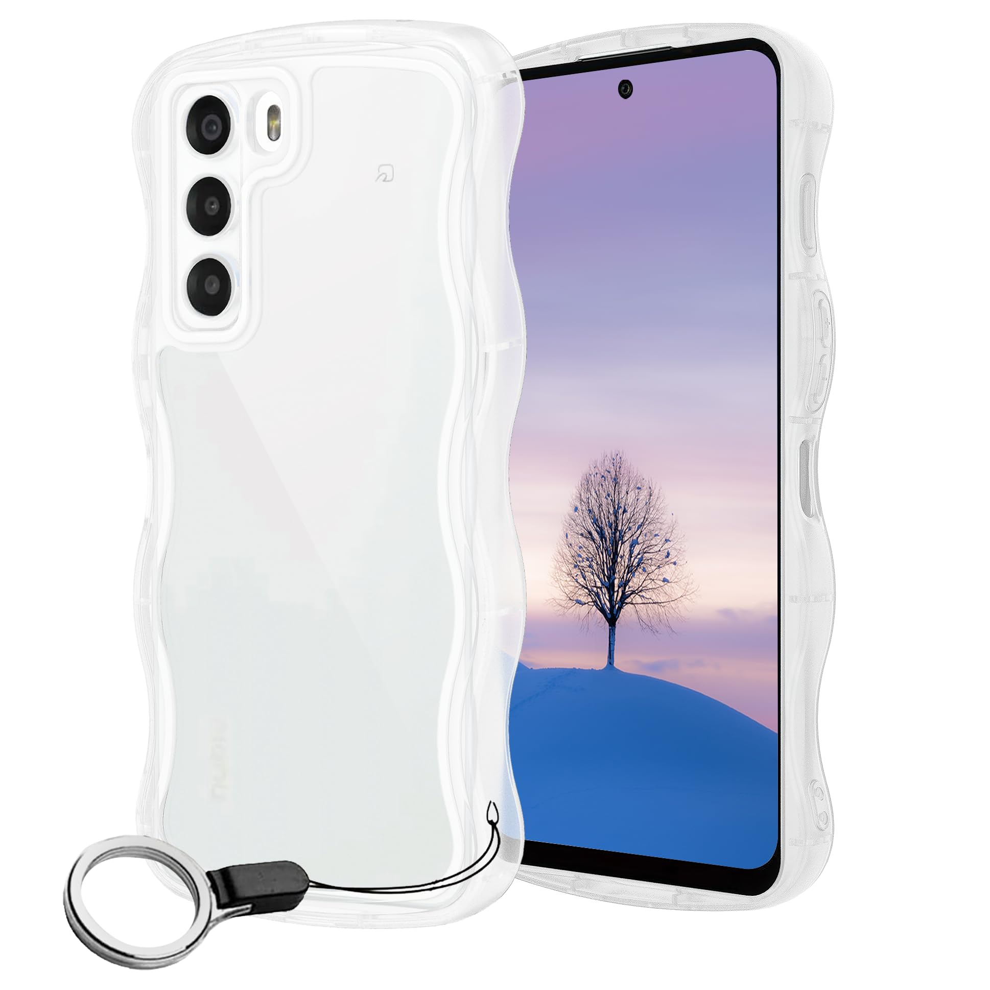 Amazon.co.jp: ZTE Nubia S 5G A403ZT ケース クリア ウェーブ TPU波状