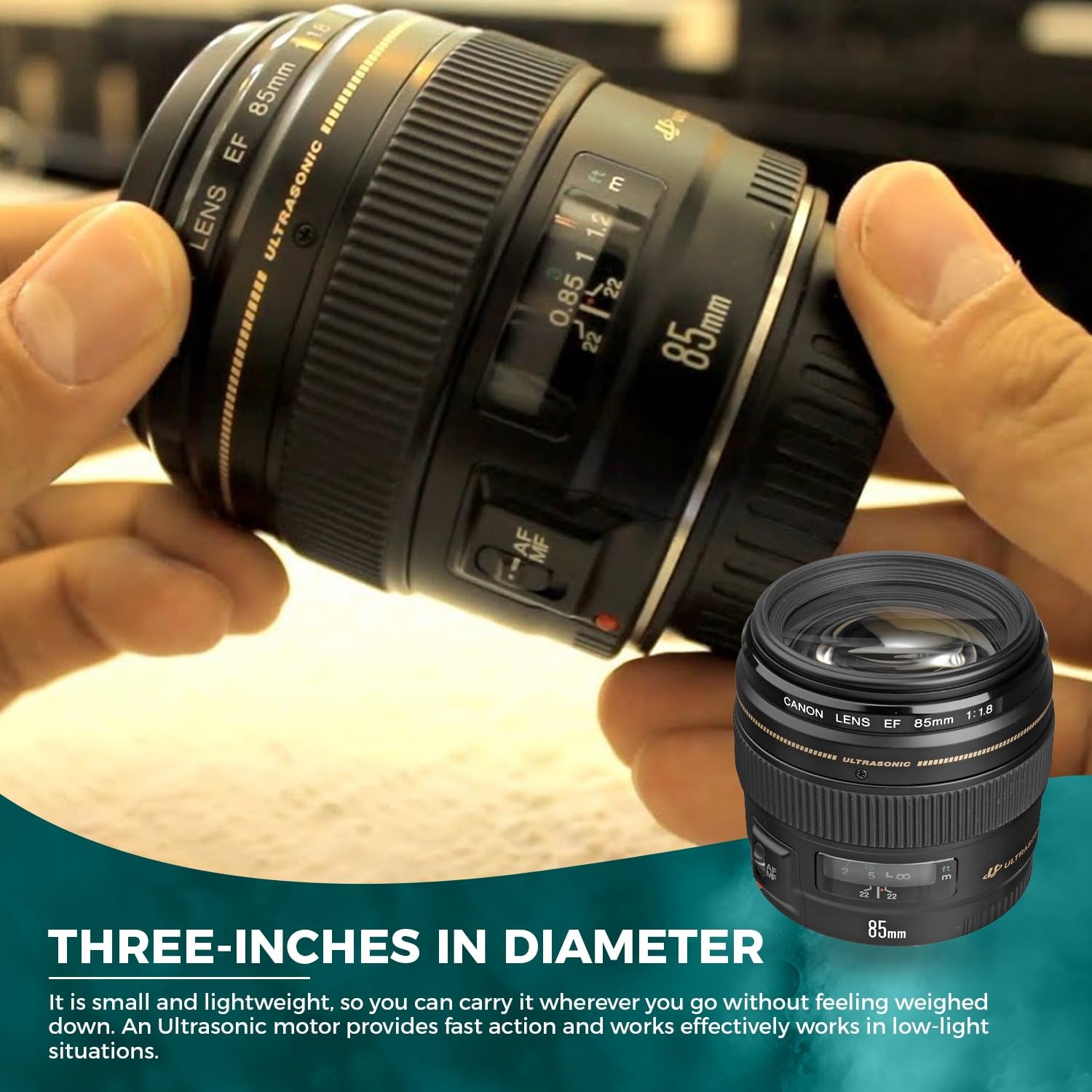 Amazon.com : Canon EF 85mm f/1.8 USM Telephoto Lens : Camera