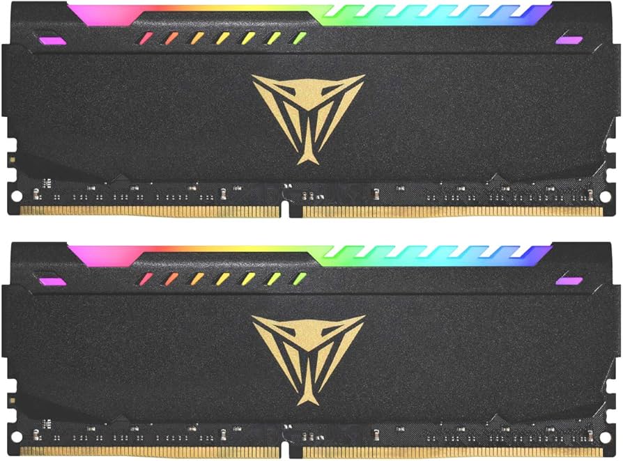 Patriot Viper Steel RGB DDR4 RAM 32GB (2X16GB) 3600MHz CL20 1.35v