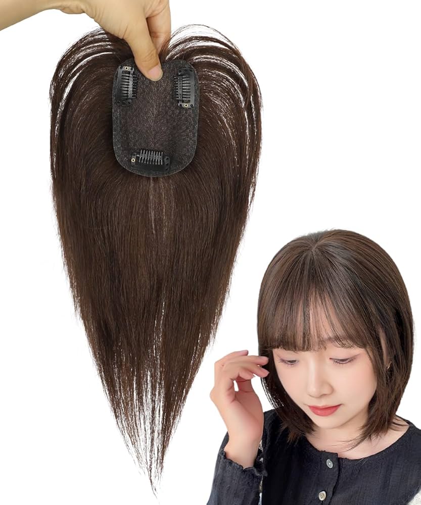 Amazon.co.jp: Knnzkヘアピース 人毛 部分ウィッグ 医療用ウィッグ