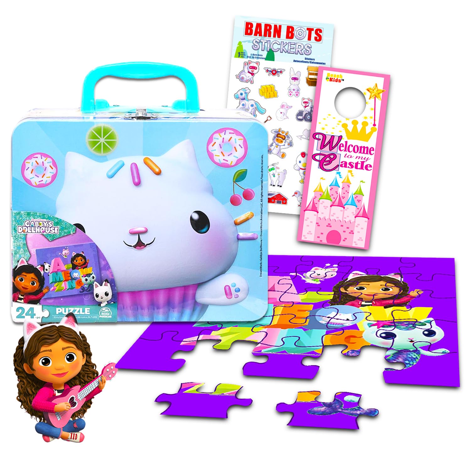 Amazon.com: Gabby's Dollhouse Lunch Box - Bundle with Tin Lunch