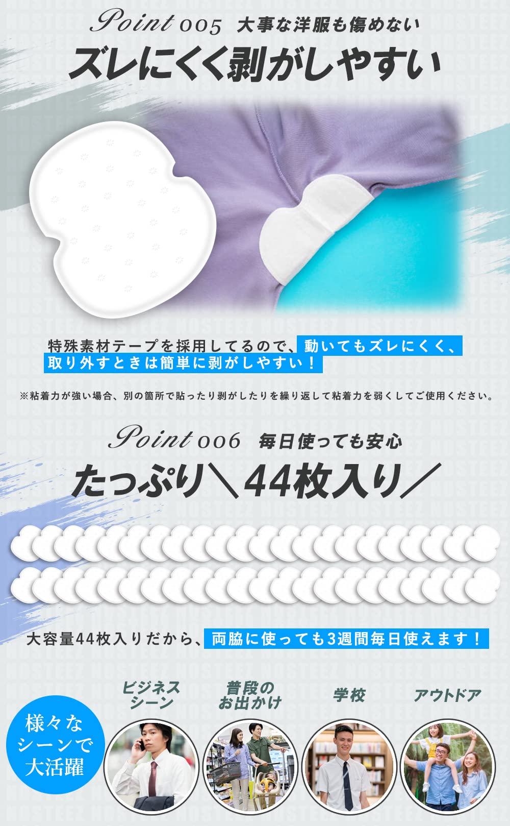 Amazon.co.jp: 俺の 脇汗パッド わきあせパット あせわきパッド メンズ