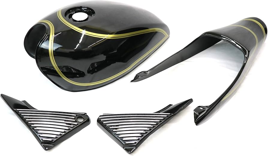 Amazon | ゼファーχ 外装セット 黒×金 タンク アルフィンカバー テール