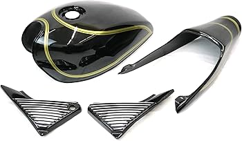 Amazon | ゼファーχ 外装セット 黒×金 タンク アルフィンカバー テール