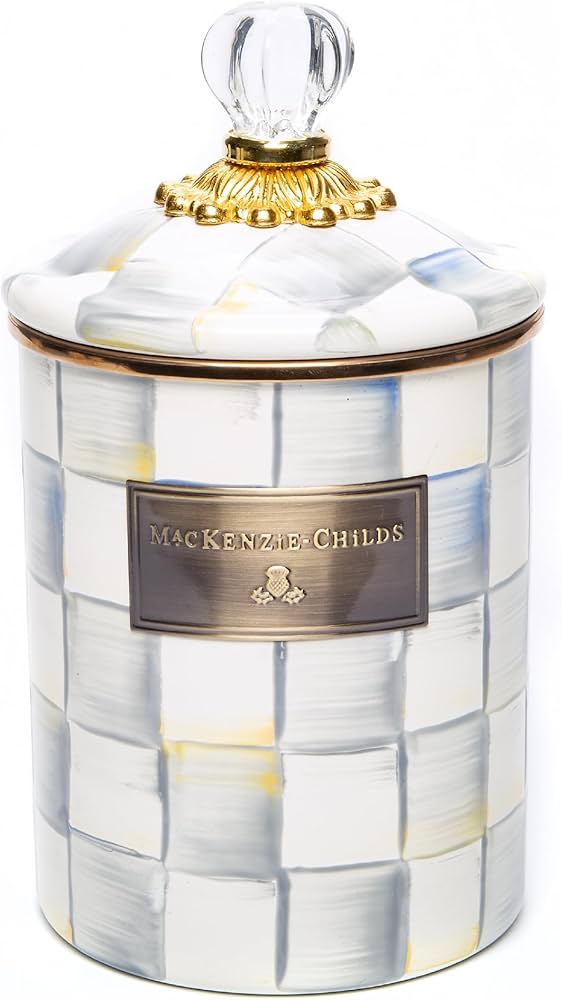 Amazon.com: MACKENZIE-CHILDS Medium Enamel Canister, Kitchen