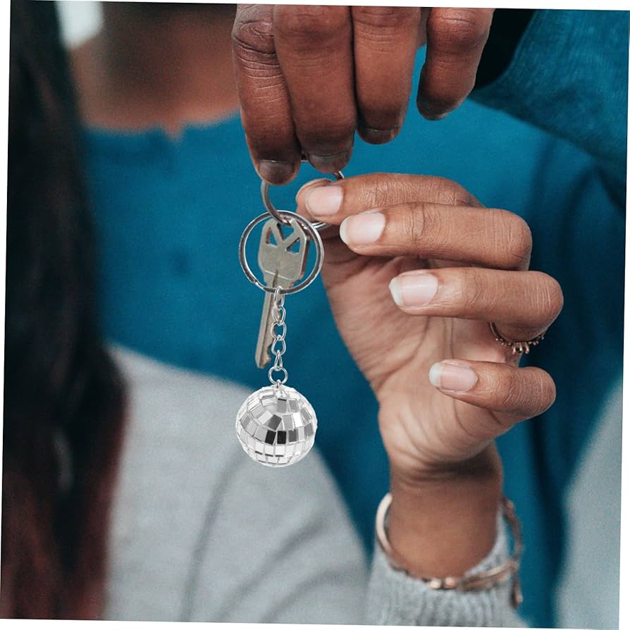 Amazon.co.jp: DOITOOL 6個ミニディスコボールキーチェーン ポータブル