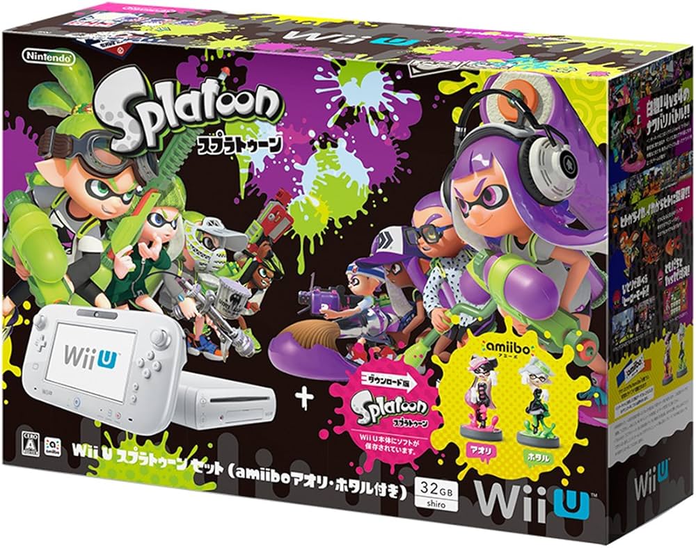 Amazon.co.jp: Wii U Splatoon Set (with amiibo Callie and Marie