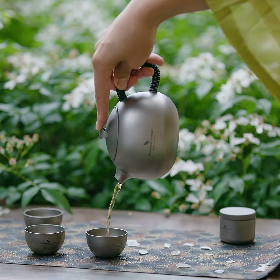 Amazon | Boundless Voyage チタン急須 ティーポット 茶漉し付き 純