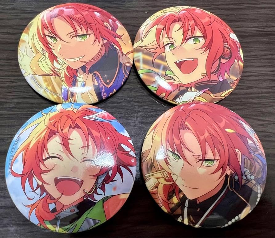 あんスタ 月永レオ ギラデコハート缶バッジ 24点 あんスタ 月永レオ