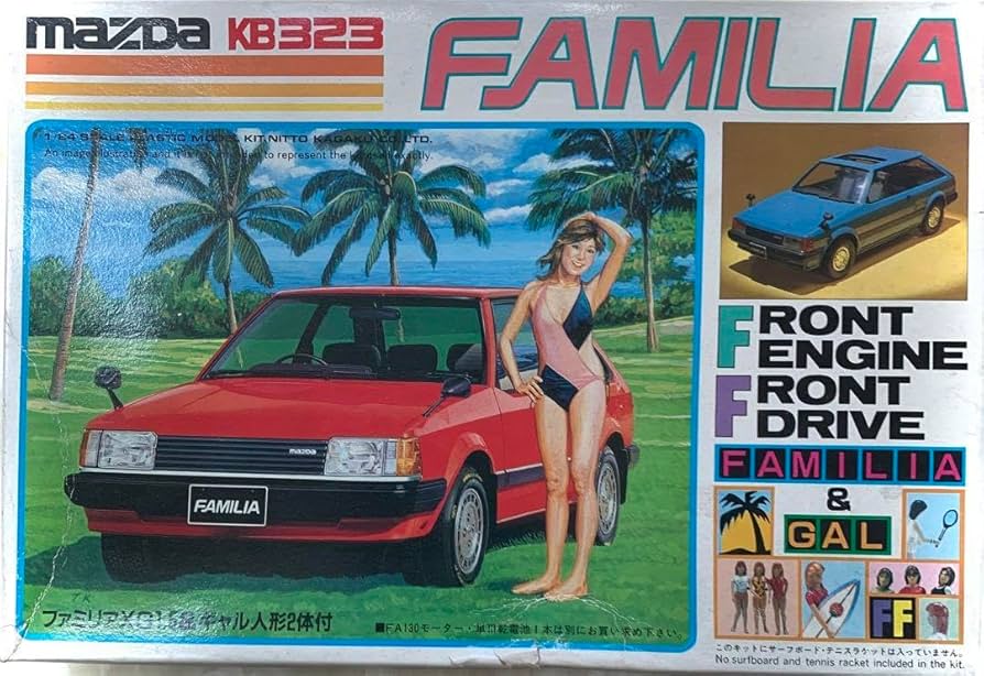 Amazon.co.jp: NITTO MAZDA KB323 ファミリアXG1.5 ギャル人形2体付